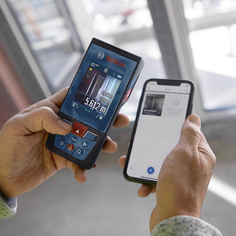 MEDIDOR LASER ALCANCE 100M CON BLUETOOTH BOSCH GLM 100-25 C