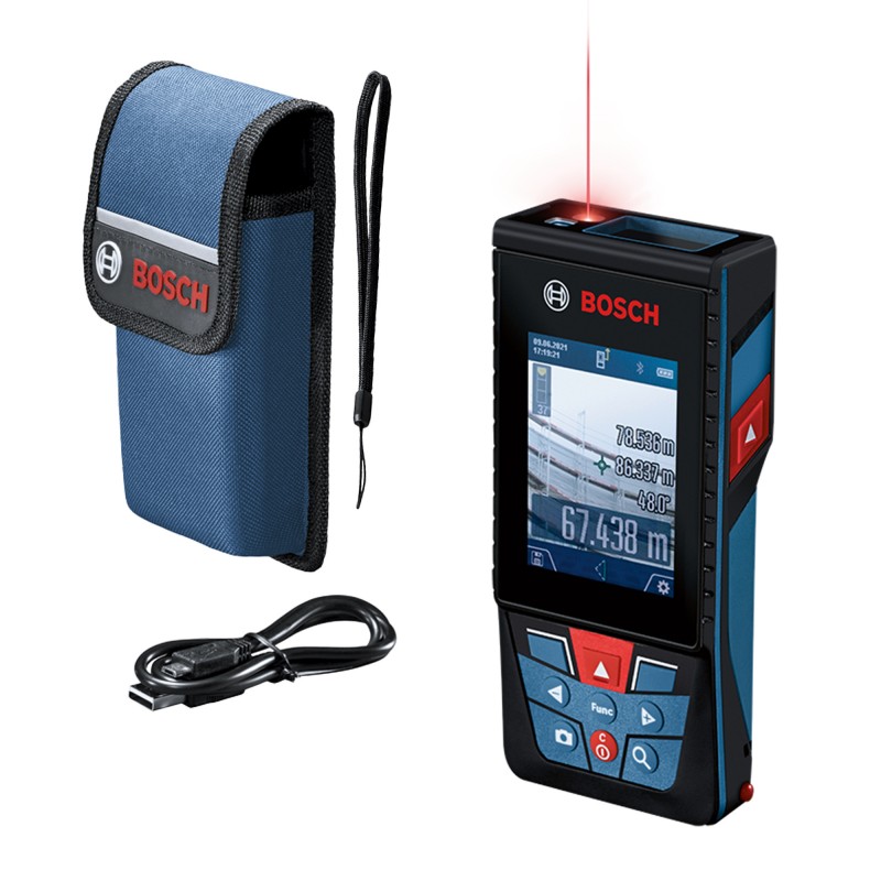 MEDIDOR LASER ALCANCE 150M CON BLUETOOTH BOSCH GLM 150-27 C