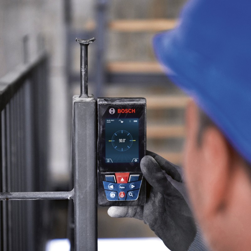MEDIDOR LASER ALCANCE 150M CON BLUETOOTH BOSCH GLM 150-27 C