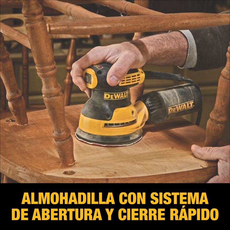 LIJADORA ROTORBITAL 5 PULG  280W DEWALT DWE6421-B3