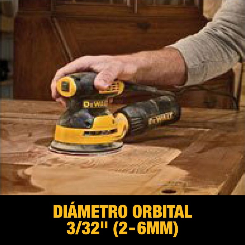 LIJADORA ROTORBITAL 5 PULG  280W DEWALT DWE6421-B3