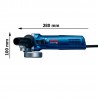 PULIDORA BOSCH DE 4-1/2 900W VELOCIDAD VARIABLE GWS 9-125S