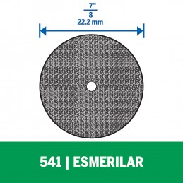 DISCO ABRASIVO DE OXIDO ALUMINIO 541 7/8 DREMEL 2615000541