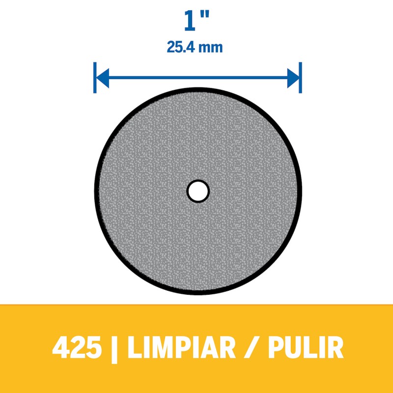 DISCO PARA PULIR 425 ESMERIL 1 PULG 2 UND DREMEL 26150425AA