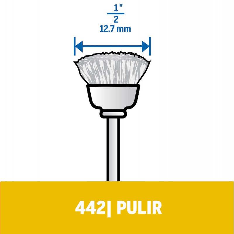 CEPILLO DE ACERO AL CARBÓN DREMEL 442 26150442AC