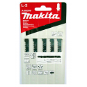 JUEGO DE CUCHILLAS CALAR 5PZS 6TPI HCS MADERA MAKITA A86309