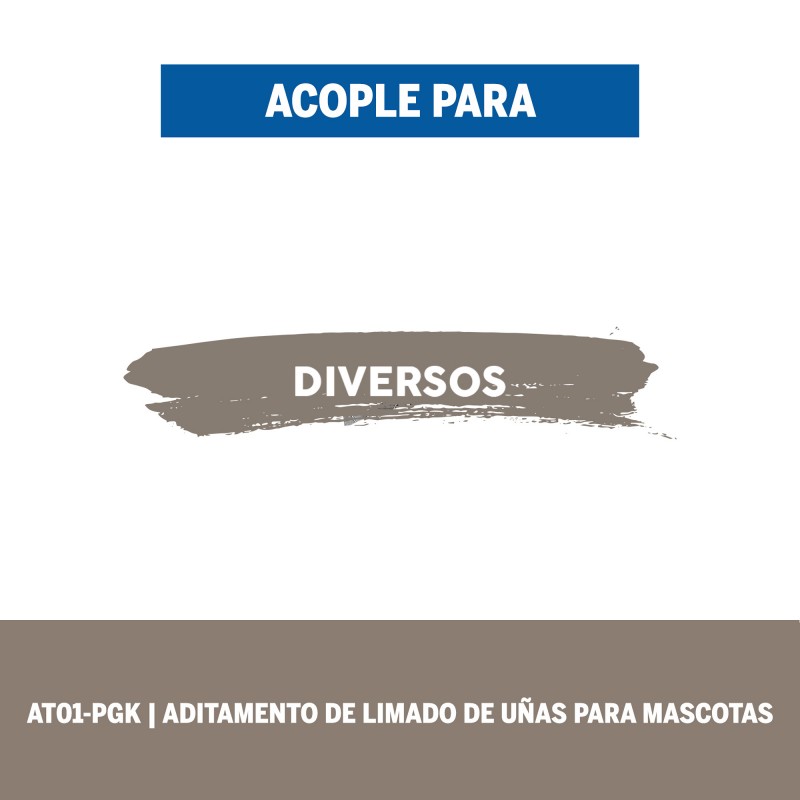 ADITAMENTO DE LIMADO DE UÑAS MASCOTAS DREMEL AT02 PGK