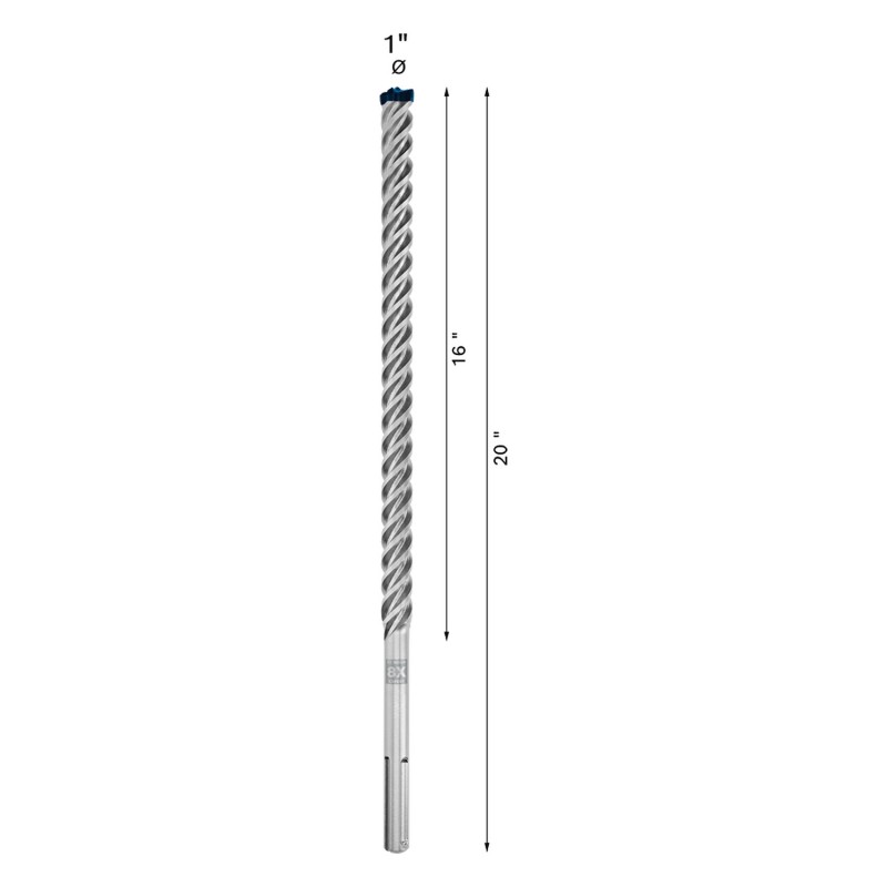 BROCA SDS Max-8X 1x16x20 EXPERT BOSCH 2608901365