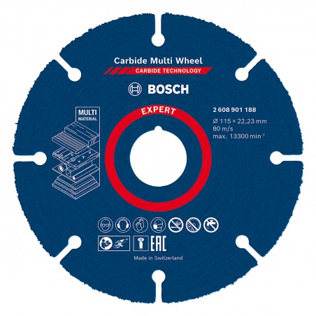 DISCO DE CORTE BOSCH EXPERT CARBIDE MULTI 115MM 2608901188