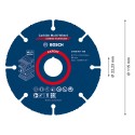 DISCO DE CORTE BOSCH EXPERT CARBIDE MULTI 115MM 2608901188