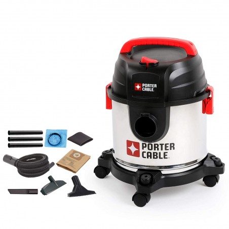 ASPIRADORA SECO HUMEDO 15 LTS INOX PORTER CABLE PCX18301-4B