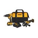 COMBO TALADRO PERCU 13MM + PULIDORA 115MM DEWALT DCK248P1-B3