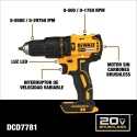 COMBO TALADRO PERCU 13MM + PULIDORA 115MM DEWALT DCK248P1-B3