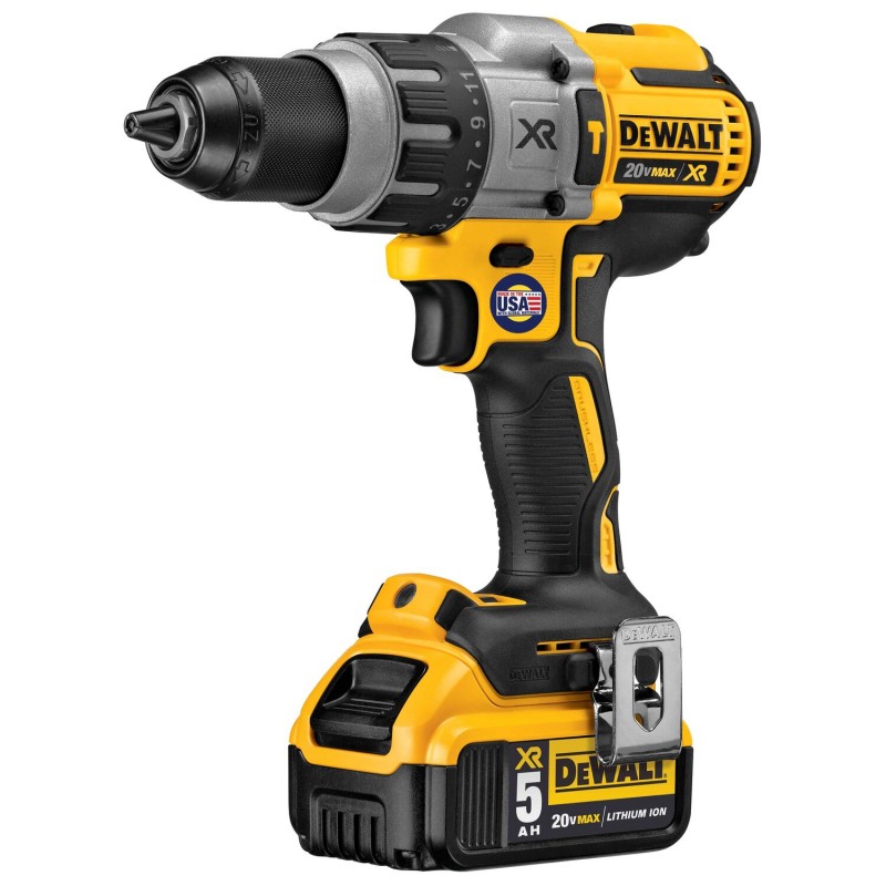 TALADRO PERCUTOR BL 1/2 20V MAX + 2 BAT 5AH DEWALT DCD996P2