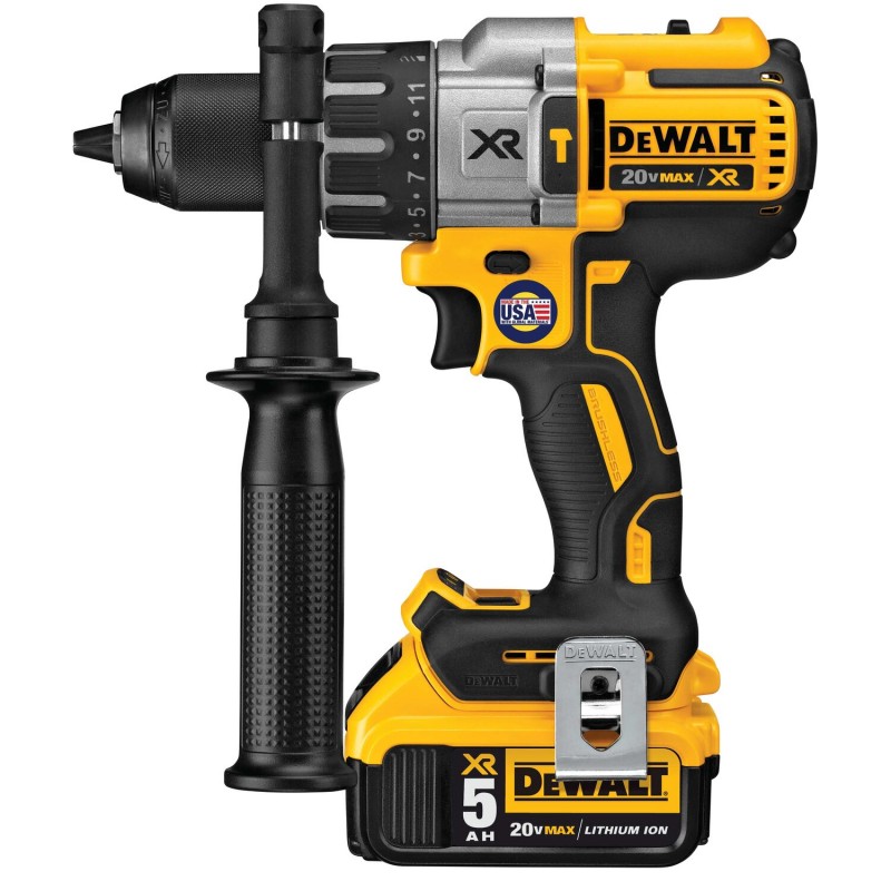 TALADRO PERCUTOR BL 1/2 20V MAX + 2 BAT 5AH DEWALT DCD996P2