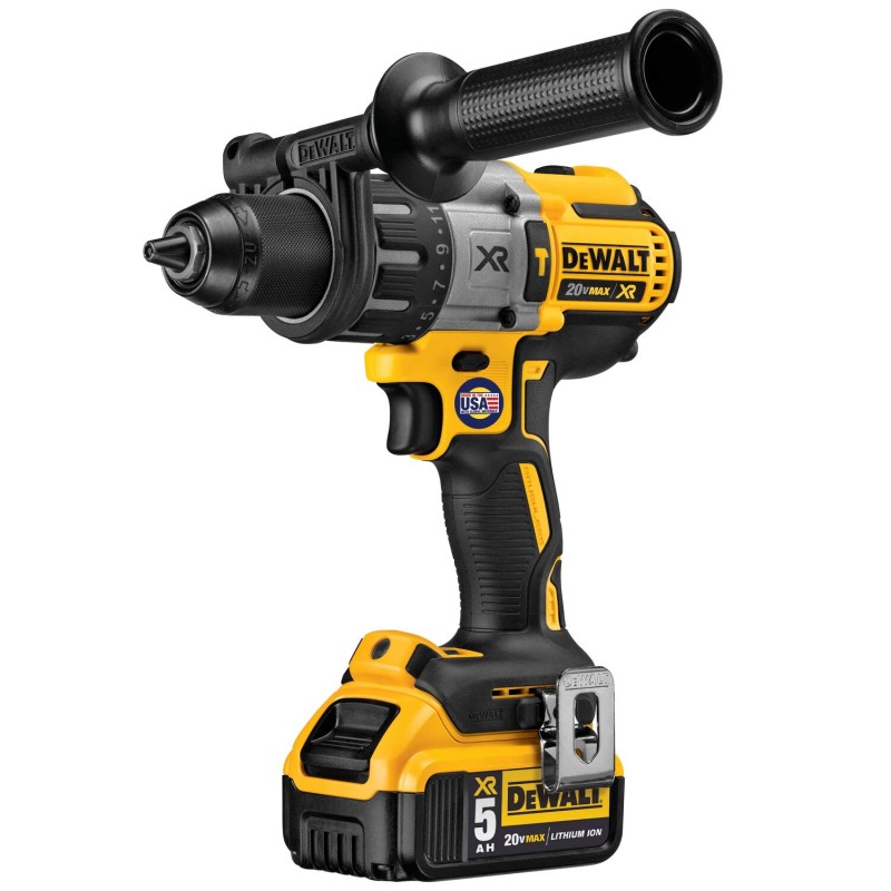 TALADRO PERCUTOR BL 1/2 20V MAX + 2 BAT 5AH DEWALT DCD996P2