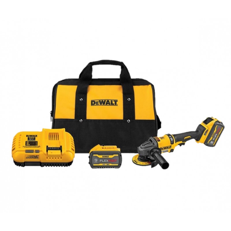 MINIPULIDORA 4 1/2 BL 60V MAX 2 BATERIAS DEWALT DCG418X2