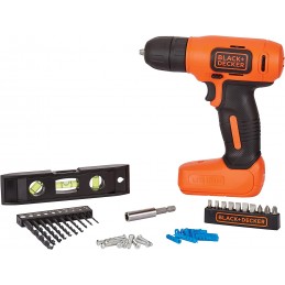 KIT TALADRO DE ROTACION 8V 43 PZS BLACK & DECKER BDCD8HDPK