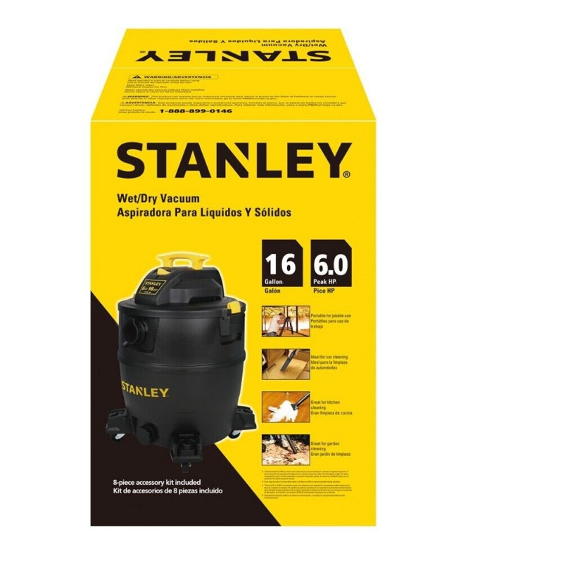 ASPIRADORA SECO HUMEDO 60 LTS STANLEY SL18199P-16A