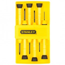 JUEGO DE DESTORNILLADORES PARA JOYERIA 6 PZS STANLEY 66052