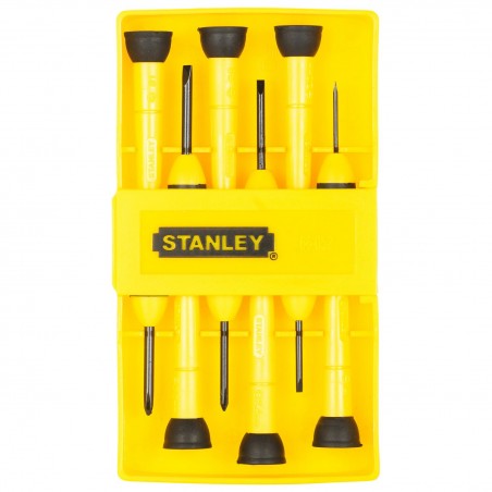 JUEGO DE DESTORNILLADORES PARA JOYERIA 6 PZS STANLEY 66052