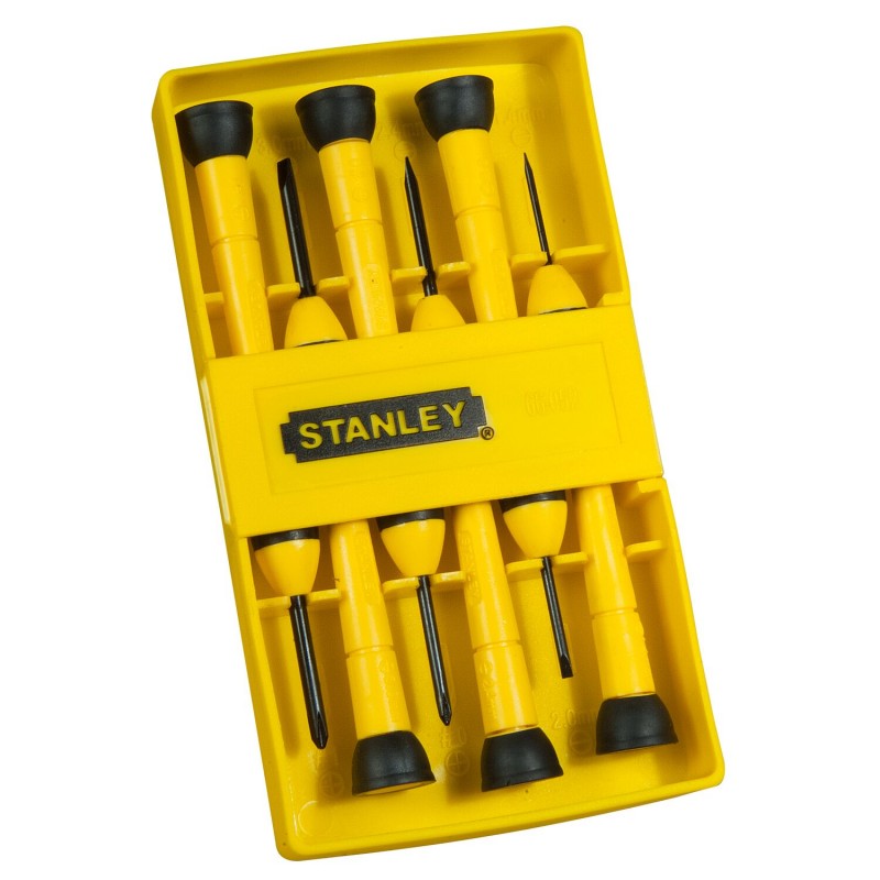 JUEGO DE DESTORNILLADORES PARA JOYERIA 6 PZS STANLEY 66052