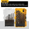 JUEGO DE 21 BROCAS OXIDO NEGRO Y ORO DEWALT DWA1181