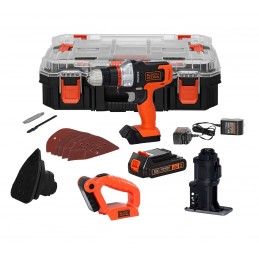 TALADRO INALÁMBRICO MATRIX 4 EN 1 BLACK & DECKER MTX20K4-B3