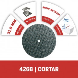 DISCO CORTE REFORZADO DREMEL 1.1/4 20 UNDS 2615426BAA
