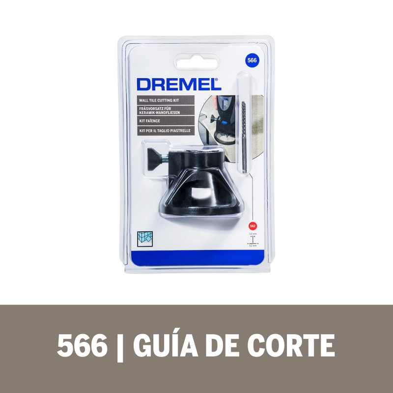 GUIA PARA CORTE DE AZULEJOS + BROCA DREMEL 26150566AD