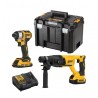 COMBO ROTOMARTILLO + ATORNILLADOR 20V DEWALT DCK260D1P1T-B3