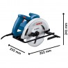 SIERRA CIRCULAR 7-1/4" 1300W BOSCH GKS 130