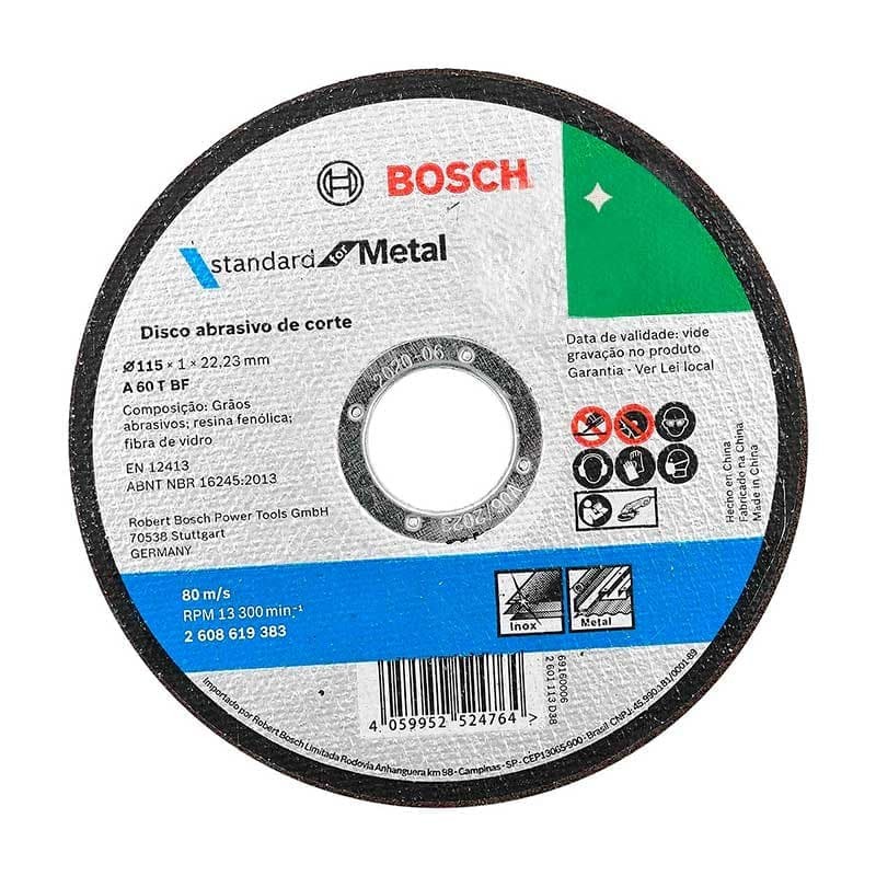 PACK DISCO CORTE STANDARD 25 UND 115X1MM BOSCH 2608619383x25