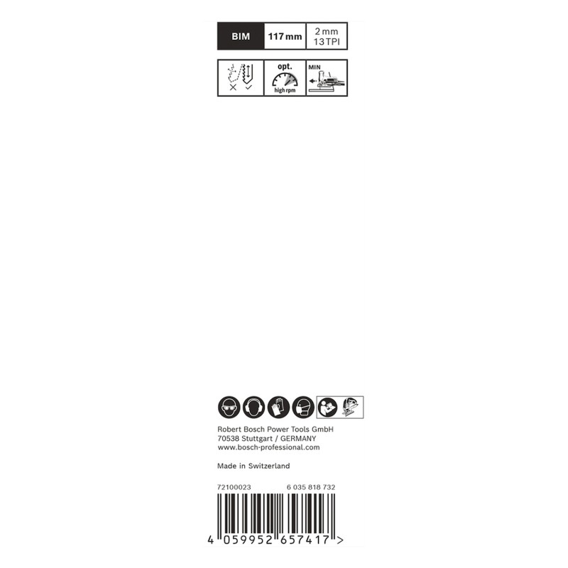 HOJA DE CALAR BOSCH EXPERT HARWOOD CLEAN T308BFP 2608901714