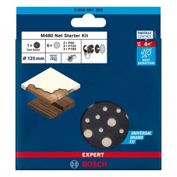 STARTER KIT DE LIJADO EXPERT PAD + 6 DISCOS BOSCH 2608901202