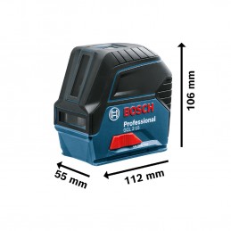 KIT NIVEL LASER BASE ROTATIVA RM1 MALETIN BOSCH GCL 2-15 KIT