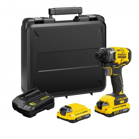 ATORNILLADOR IMPACTO BRUSHLESS 2BAT 20V STANLEY SBI810D2K-B3
