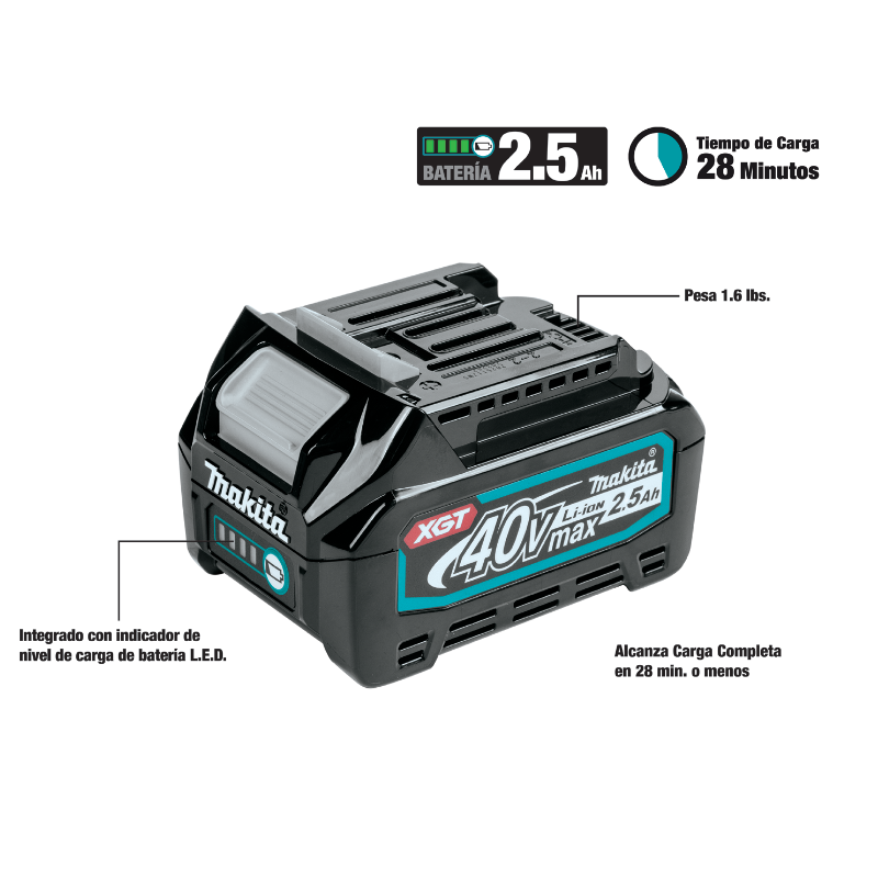 BATERIA MAKITA BL4025 XGT 40Vol.Max 2.5 Ah 632N82-4