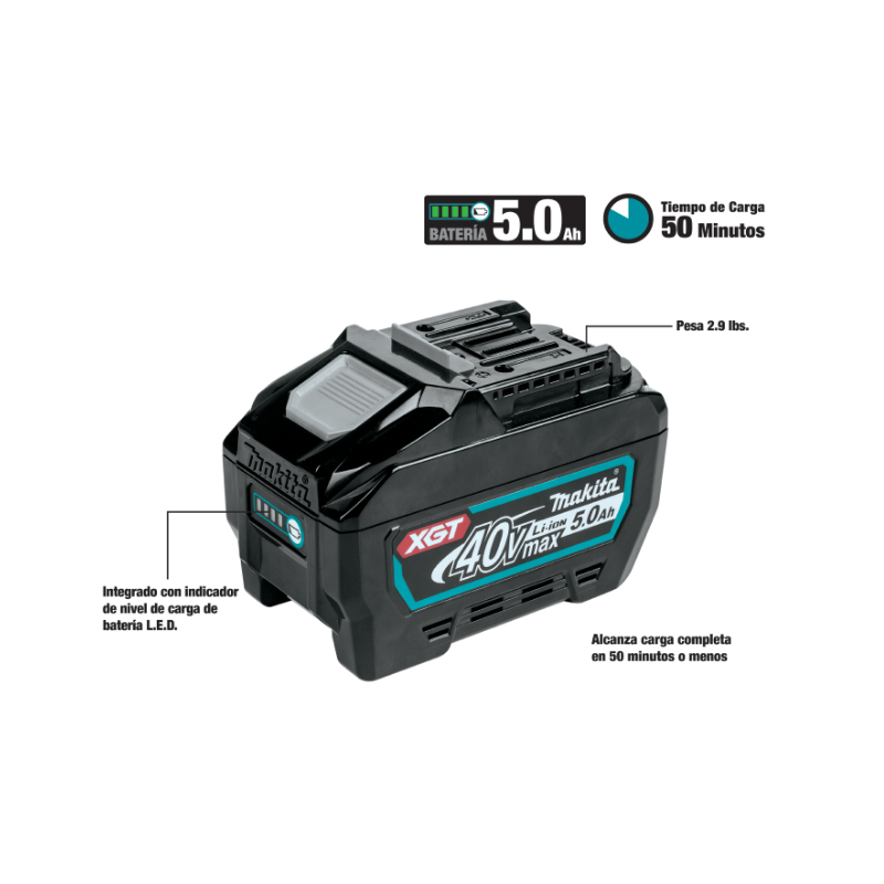 BATERIA MAKITA BL4050F XGT 40Vol.5 Ah 632R45-4