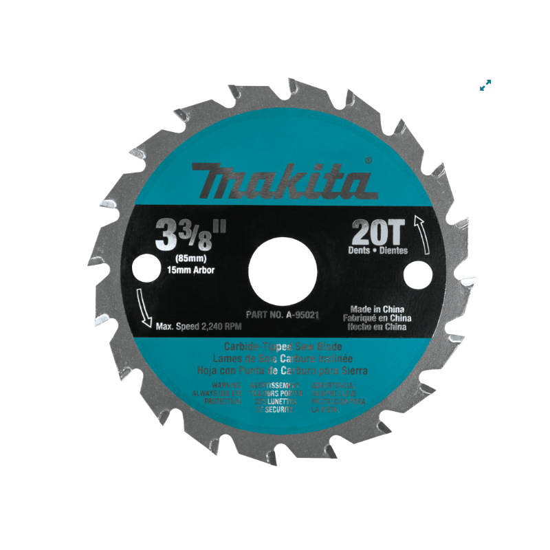 DISCO SIERRA CIRCULAR  3-3/8 PULG  20T MAKITA A95021