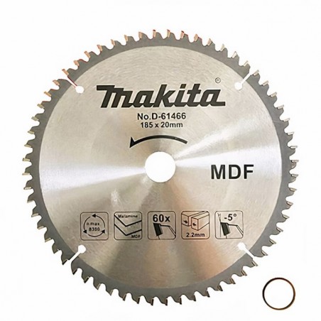 DISCO SIERRA 7.1/4 PULG  60T CORTE MDF MAKITA D-61466