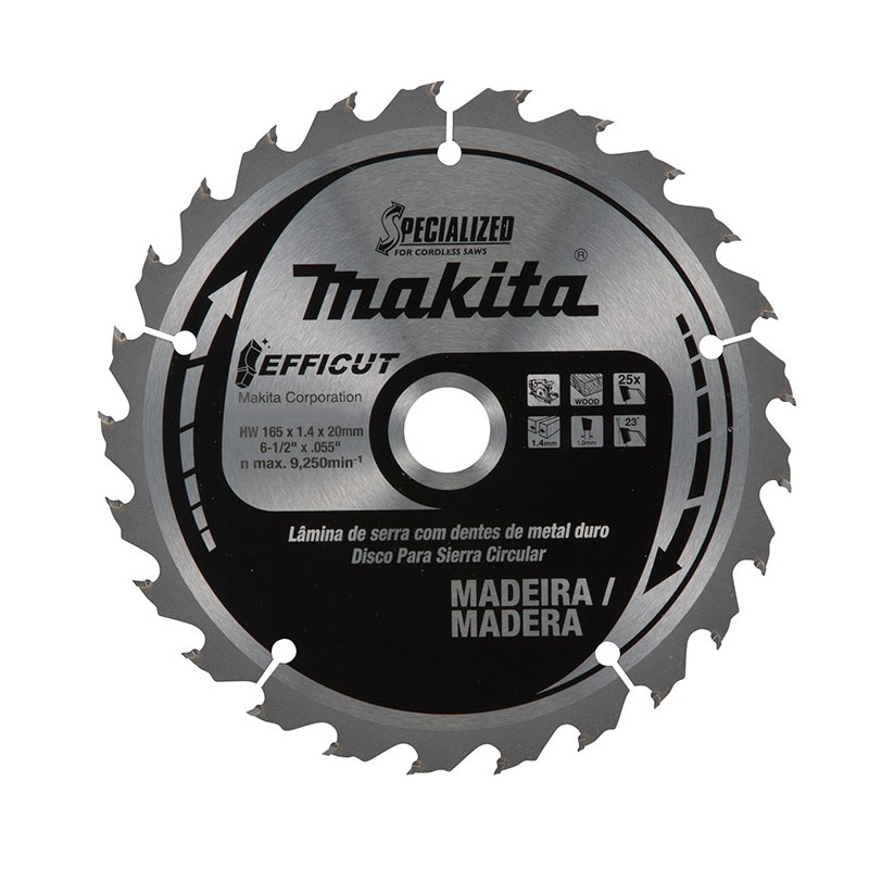 DISCO DE SIERRA 7.1/4" X 45 T - EFFICUT MAKITA B-68600
