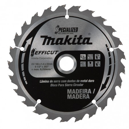 DISCO DE SIERRA 7.1/4" X 45 T - EFFICUT MAKITA B-68600