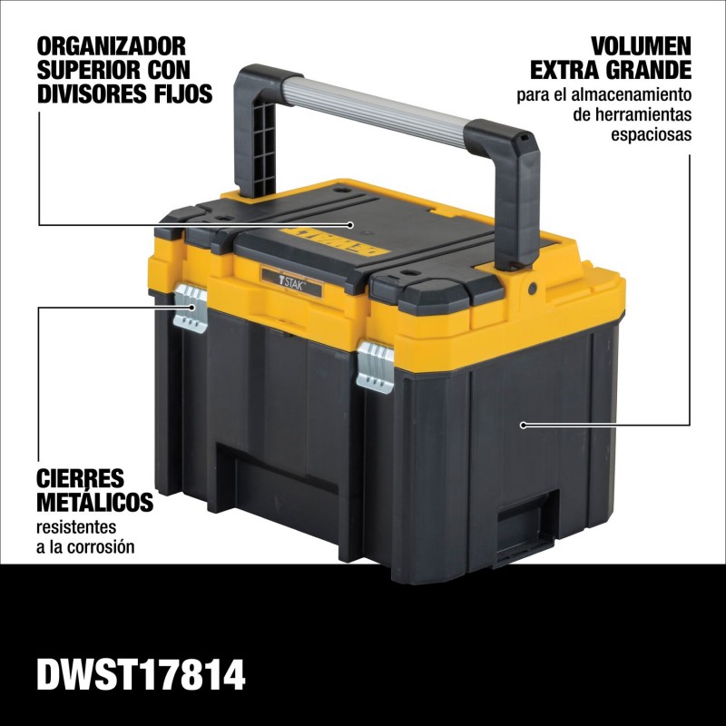 CAJA DE HERRAMIENTAS TSTAK MANGO LARGO DEWALT DWST17814