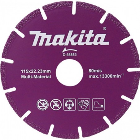 DISCO DIAMANTADO SEGMENTADO 4.1/2 Pulg.MAKITA E-07191
