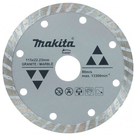 DISCO DIAMANTADO TURBO 4.1/2 Pulg.MAKITA D-44301