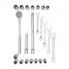 JUEGO MECANICO STANLEY X25 PZS 1/2 PG LLAVES METRICAS 86736
