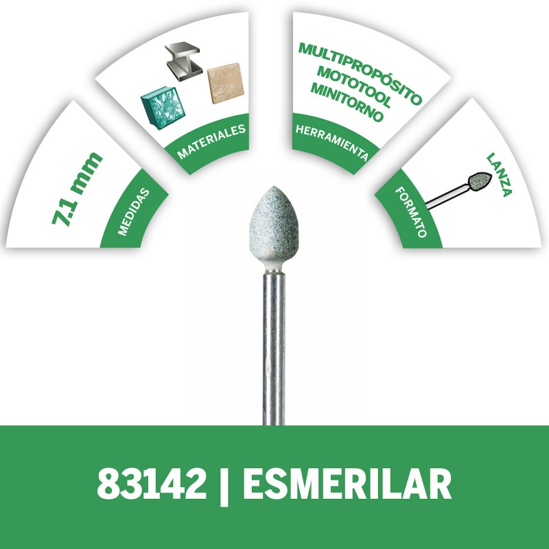 PUNTA CARBURO DE SILICIO 9/32 PULG DREMEL 2615083142