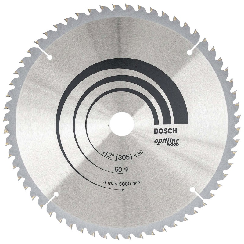 DISCO BOSCH PARA SIERRA 12" 60 DIENTES MADERA 2608640921