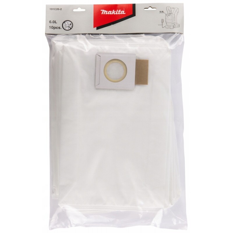 Bolsa Filtro X 10 Uds. P/Aspiradoras MAKITA VC660 Y DVC660